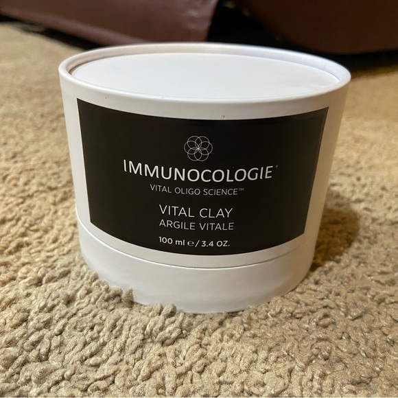IMMUNOCOLOGIE Oligo Science Vital Clay 3.4oz Mineral Mask Hydration Restorative - Picture 1 of 6